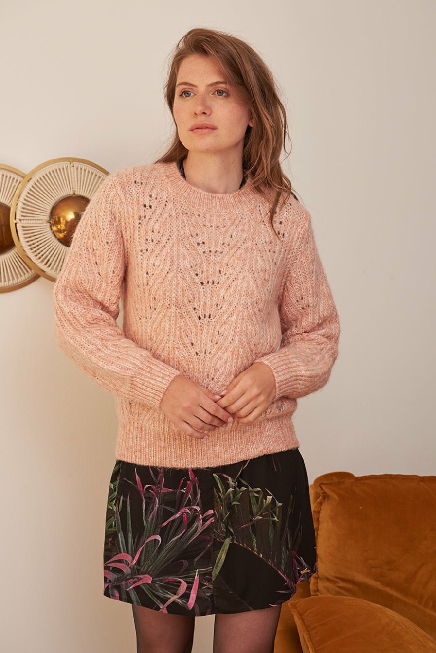 PRÊT-À-PORTER LES PETITES BOMBES | Pull Galeane Rose