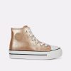 CHAUSSURES LES PETITES BOMBES | Baskets Emmy Junior Or Rose Metal