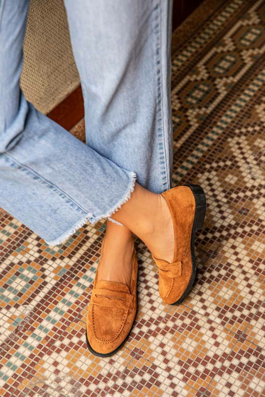 CHAUSSURES LES PETITES BOMBES | Mocassins Gossina Camel Suedine