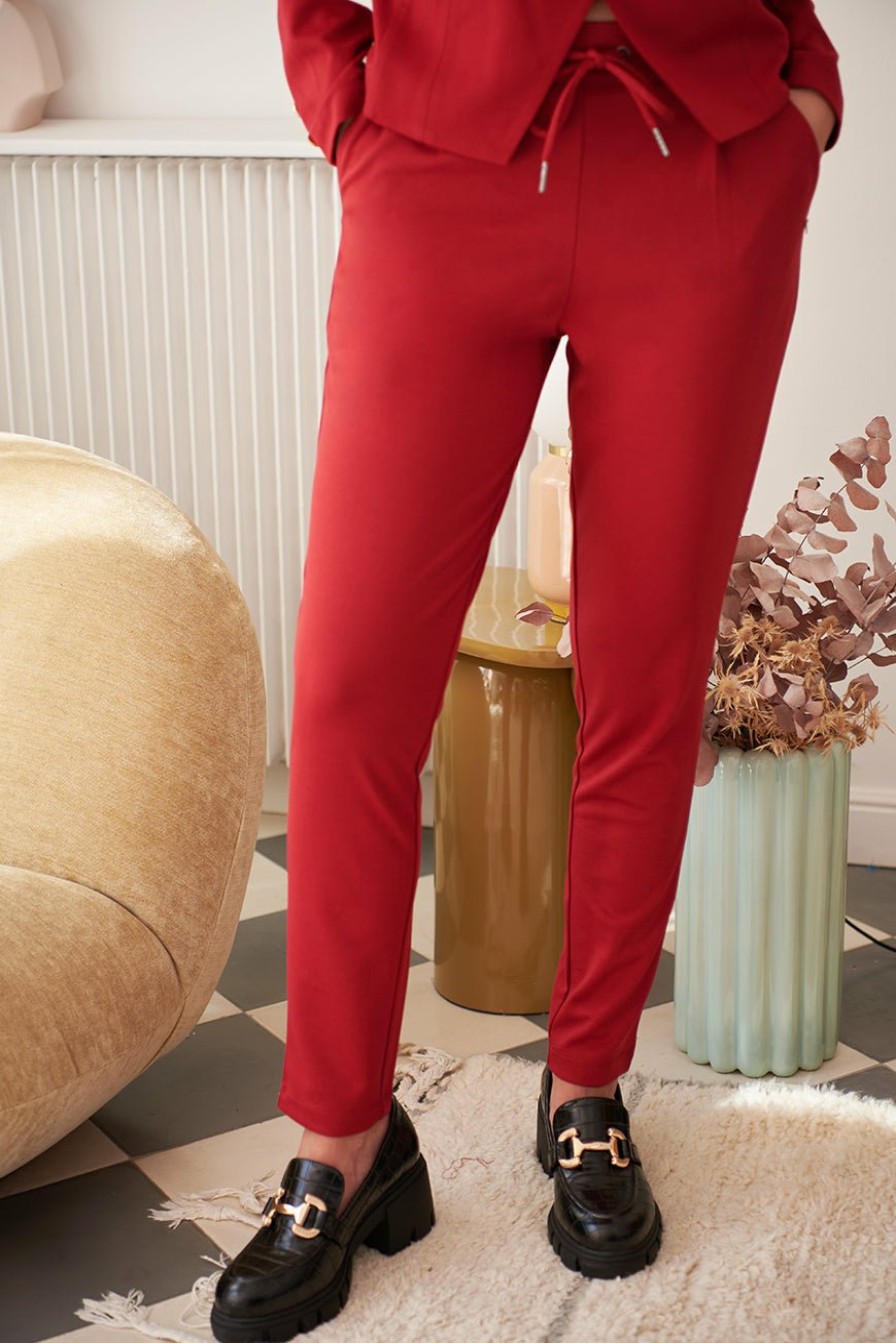 PRÊT-À-PORTER LES PETITES BOMBES | Pantalon Alexandra Rouge