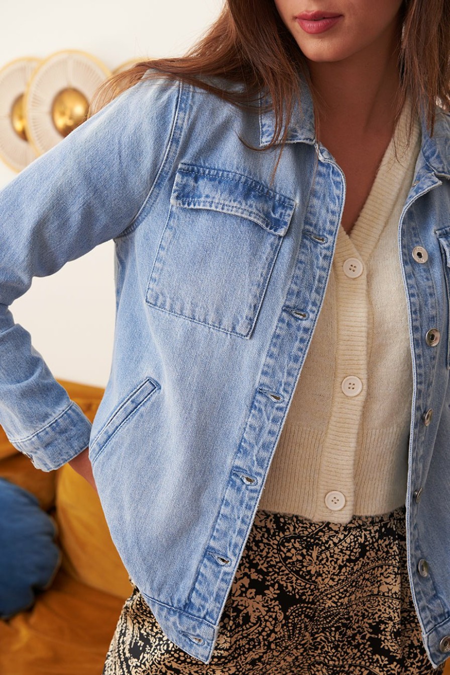 PRÊT-À-PORTER LES PETITES BOMBES | Veste Fiora Light Blue