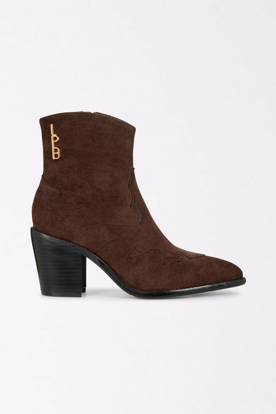 CHAUSSURES LES PETITES BOMBES | Bottines Gitane Choco Suedine