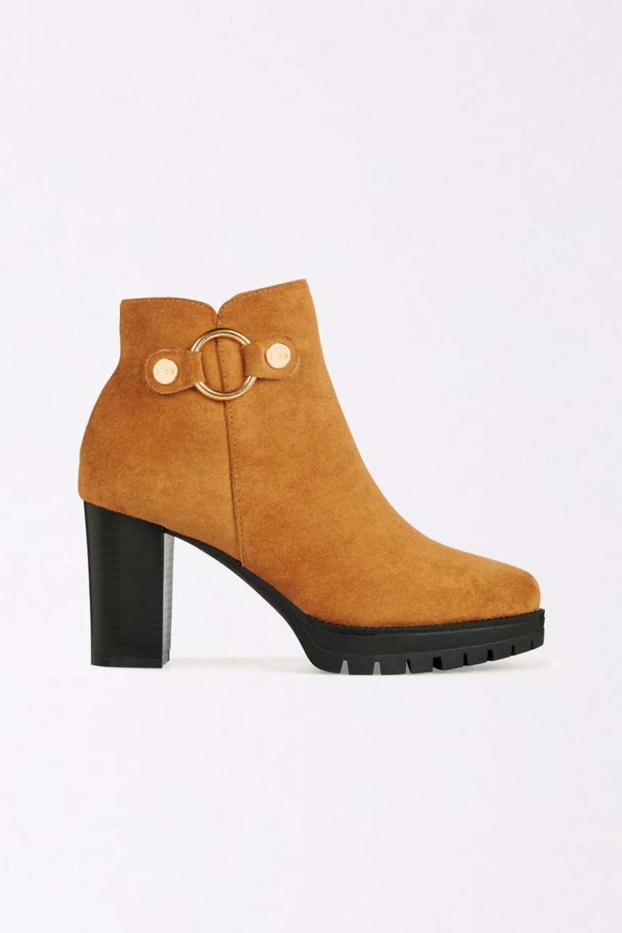 CHAUSSURES LES PETITES BOMBES | Bottines Gustavie Camel Suedine