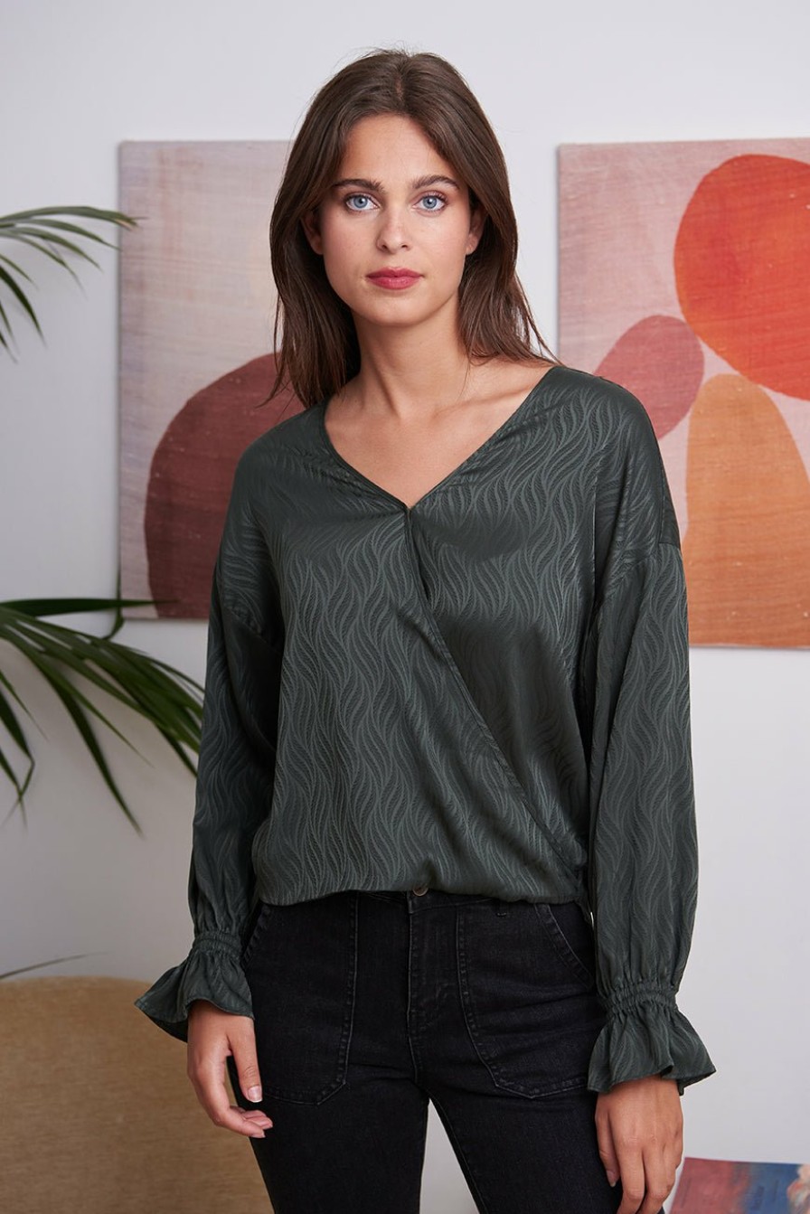 PRÊT-À-PORTER LES PETITES BOMBES | Blouse Gatienne Sapin