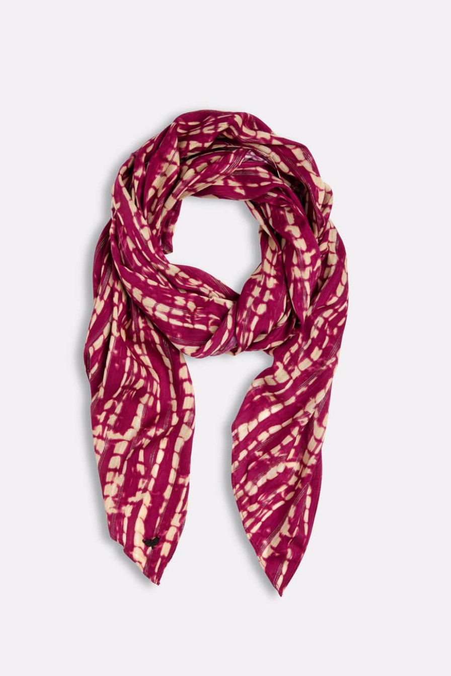 ACCESSOIRES LES PETITES BOMBES | Foulard Coryse Mistral Print Prune Mistral