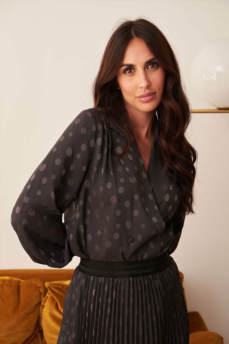 PRÊT-À-PORTER LES PETITES BOMBES | Blouse Gilia Anthracite