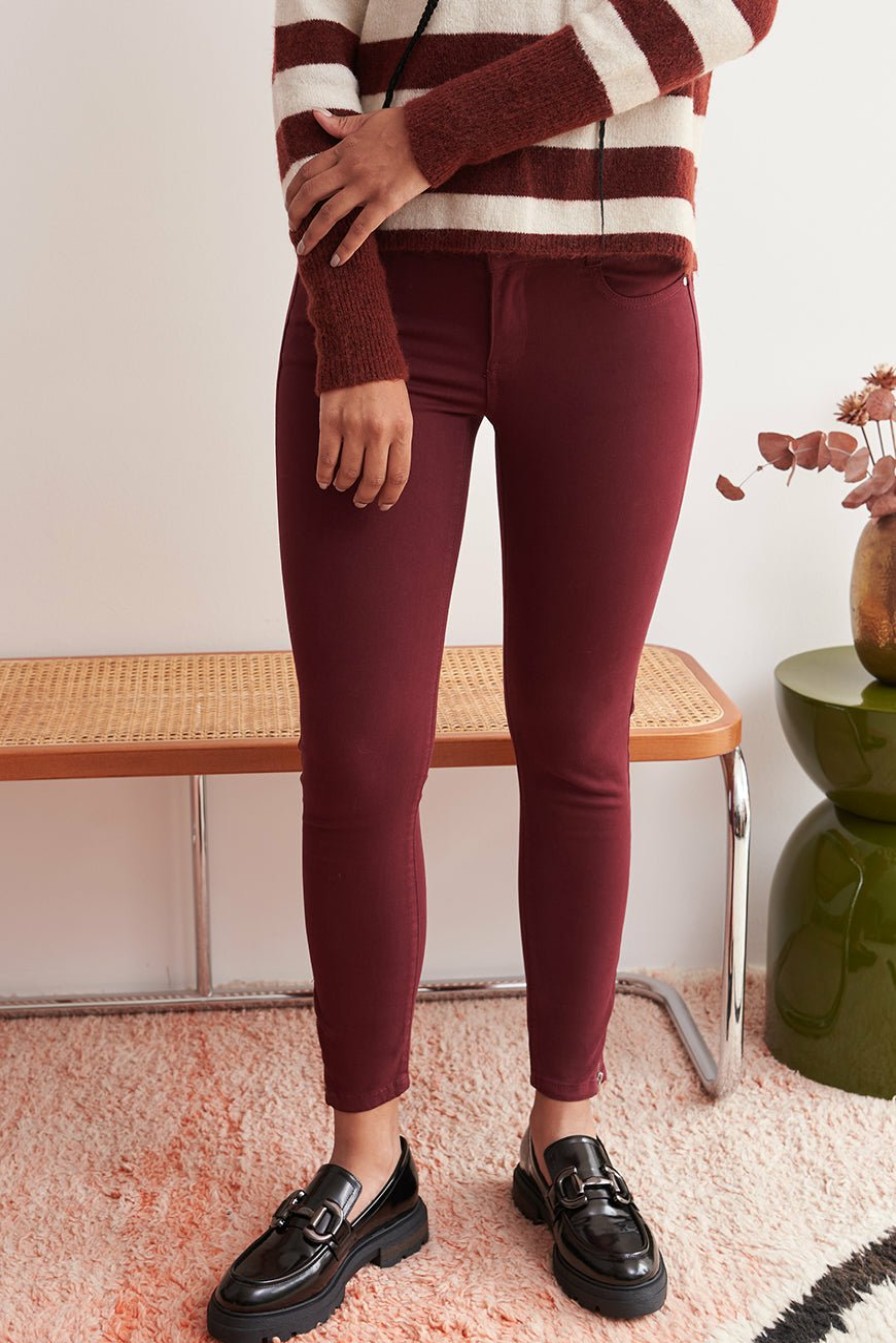 PRÊT-À-PORTER LES PETITES BOMBES | Pantalon Blondie Bordeaux