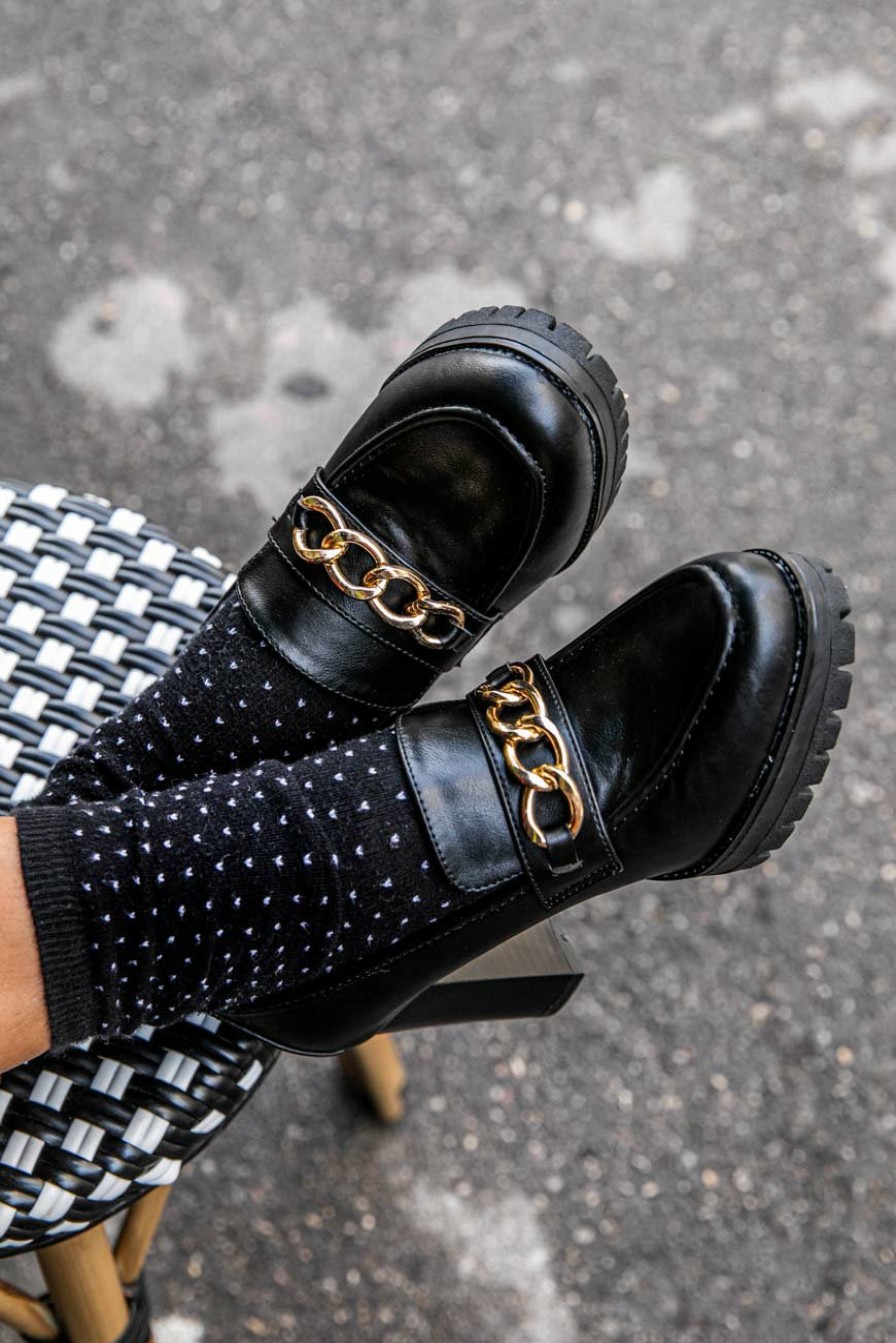 CHAUSSURES LES PETITES BOMBES | Derbies Gigi Noir Pu