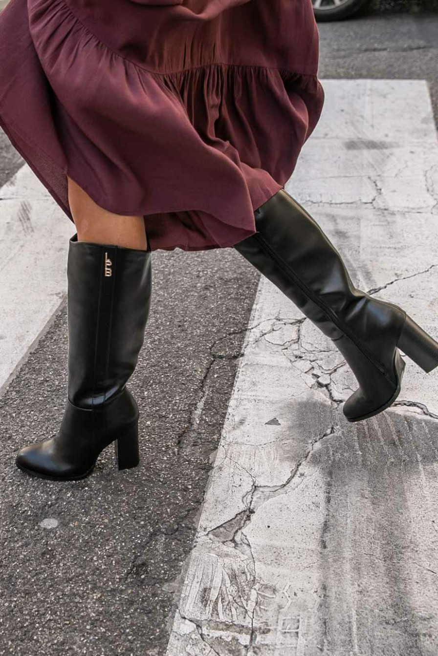 CHAUSSURES LES PETITES BOMBES | Bottes Clarissa Noir Pu