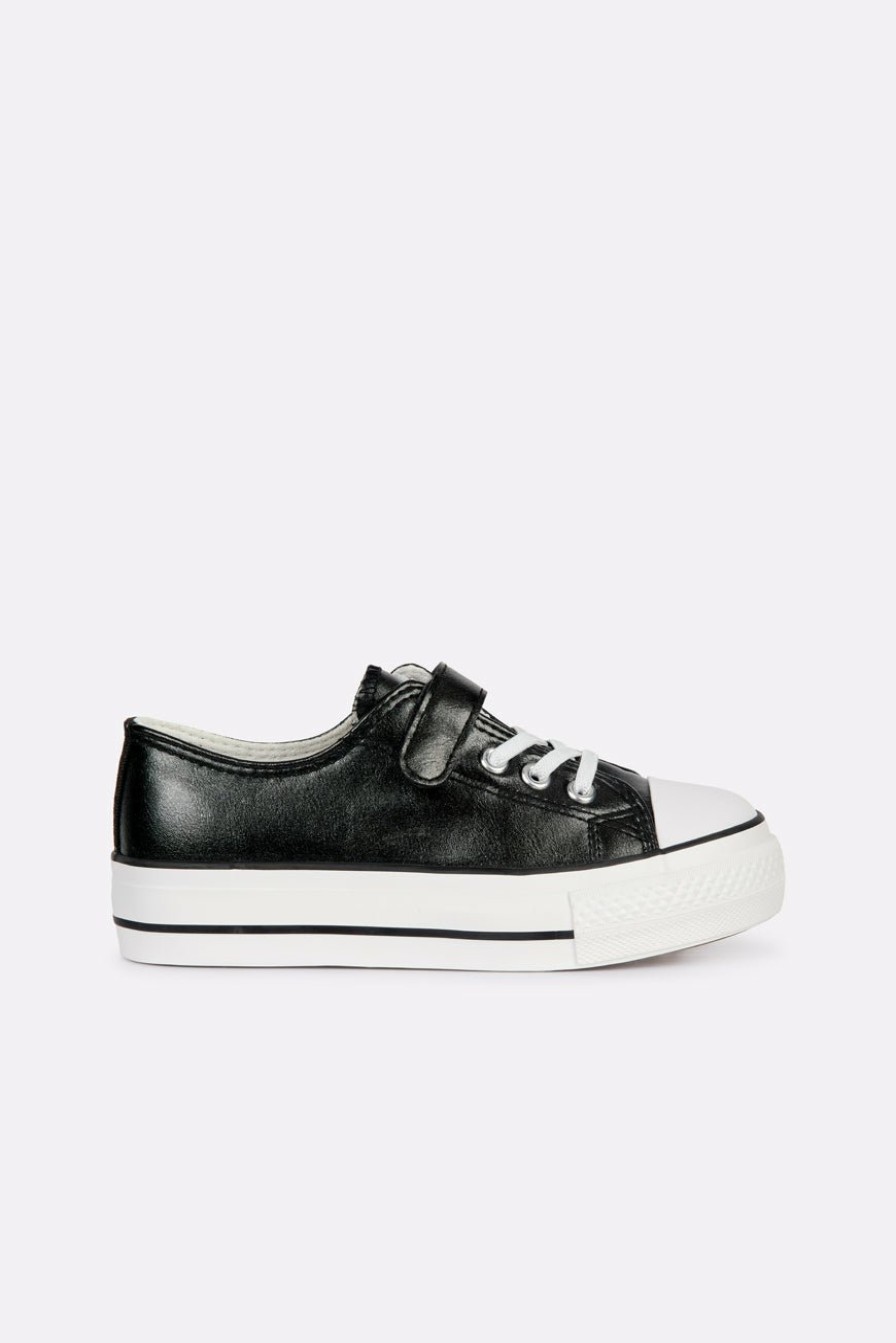 CHAUSSURES LES PETITES BOMBES | Baskets Davia Junior Noir Metal