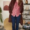 PRÊT-À-PORTER LES PETITES BOMBES | Manteau Genny Bordeaux