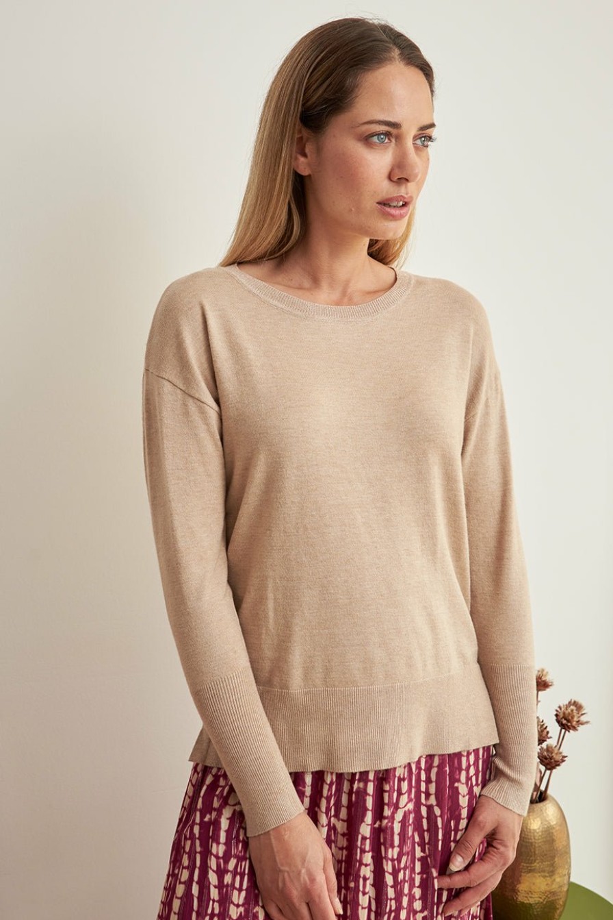 PRÊT-À-PORTER LES PETITES BOMBES | Pull Ghalia Beige