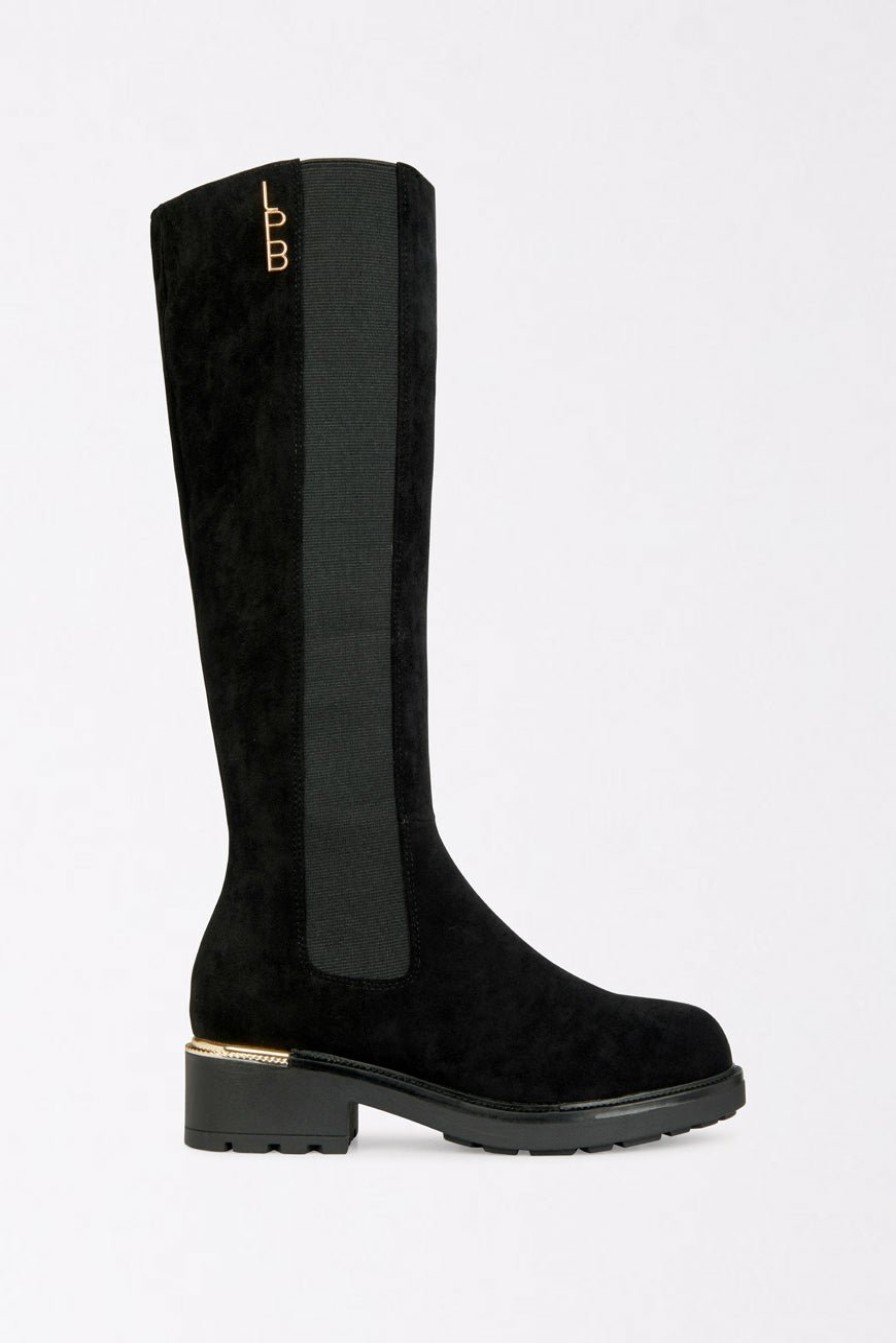 CHAUSSURES LES PETITES BOMBES | Bottes Grettane Noir Suedine