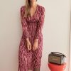 PRÊT-À-PORTER LES PETITES BOMBES | Robe Giacomina Print Prune Mistral