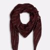 ACCESSOIRES LES PETITES BOMBES | Foulard Coryse Leopard Print Bordeaux Leopard