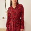 PRÊT-À-PORTER LES PETITES BOMBES | Robe Gerda Moonlight Print Rouge Moonlight