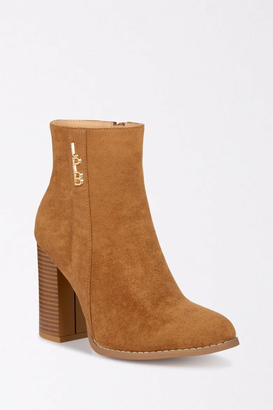 CHAUSSURES LES PETITES BOMBES | Bottines Emeralda Camel Suedine