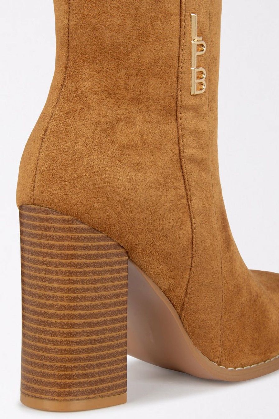 CHAUSSURES LES PETITES BOMBES | Bottines Emeralda Camel Suedine