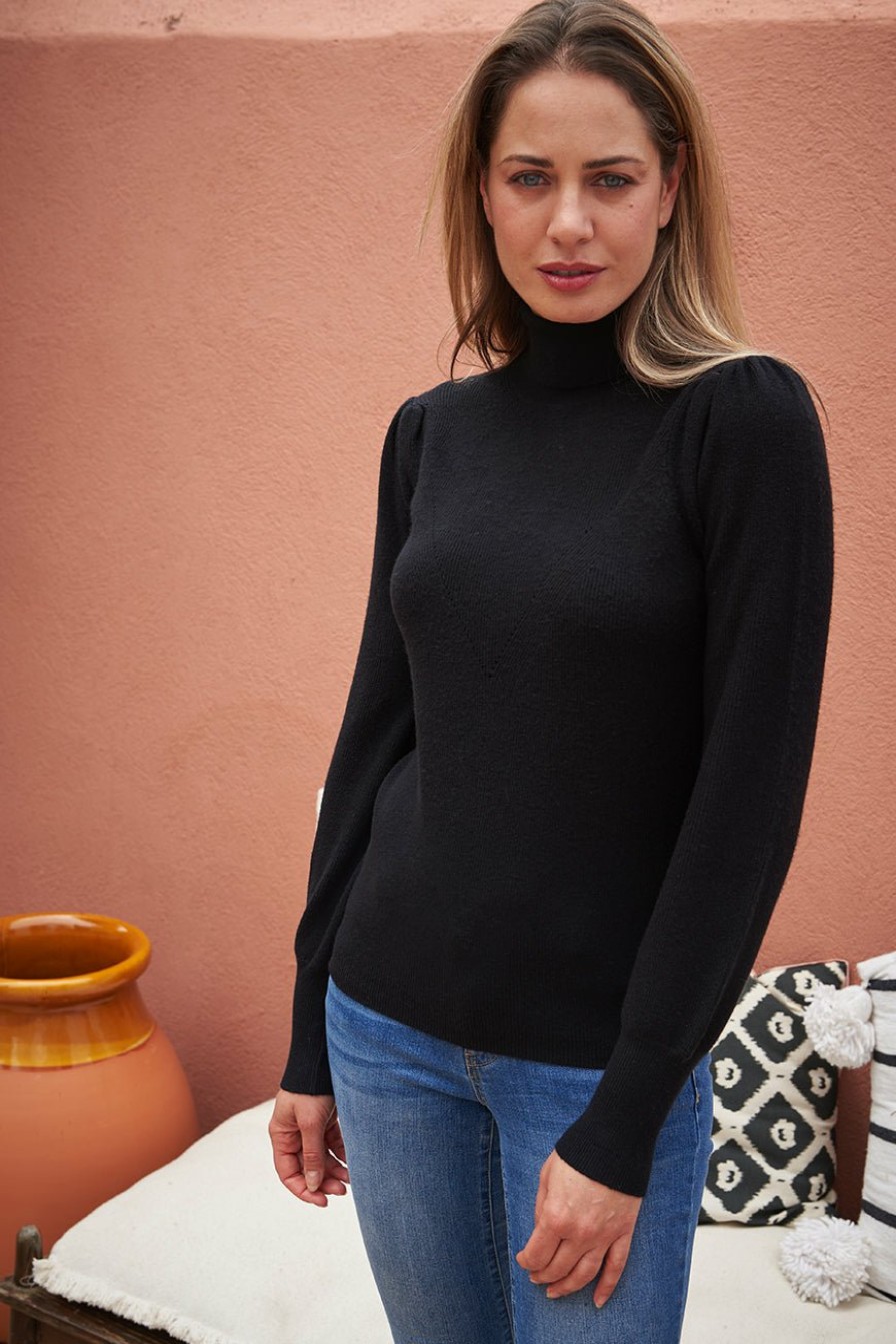 PRÊT-À-PORTER LES PETITES BOMBES | Pull Gwendolyne Noir