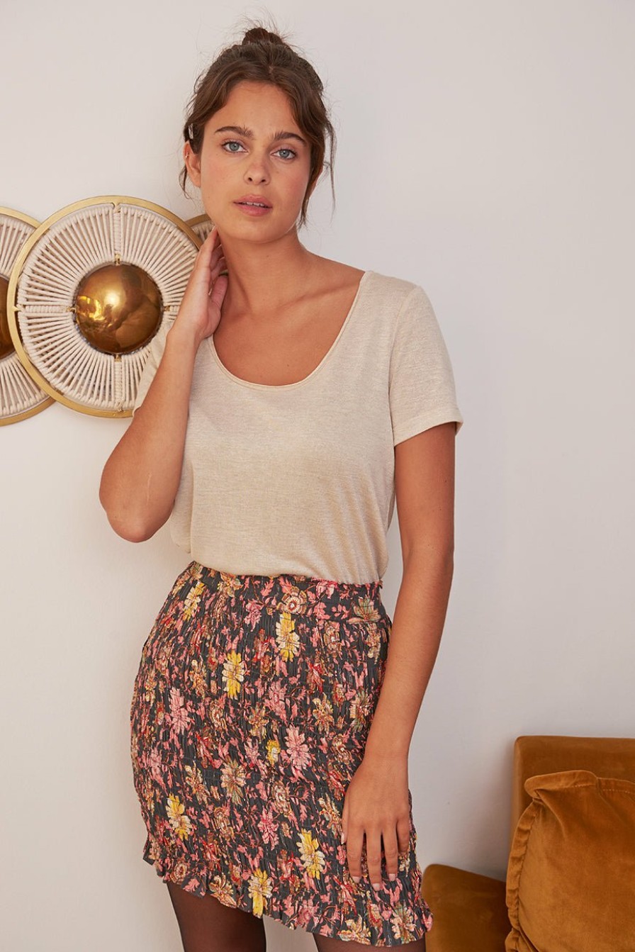 PRÊT-À-PORTER LES PETITES BOMBES | T-Shirt Giulia Beige